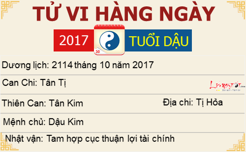 tu vi ngay 21102017 cua tuoi dau