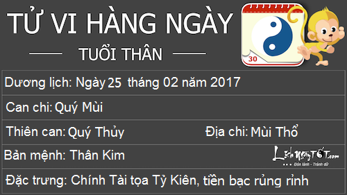 Tu vi thu 7 ngay 2522017 cua 12 con giap hinh anh goc