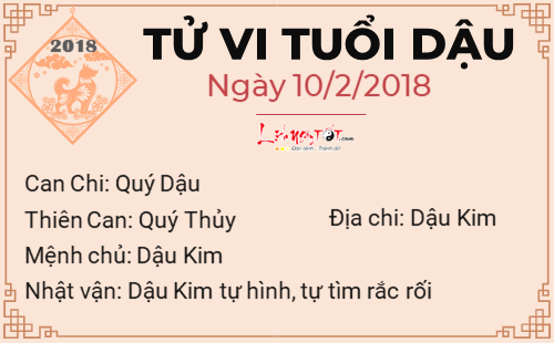 tu vi ngay 10022018 cua tuoi dau