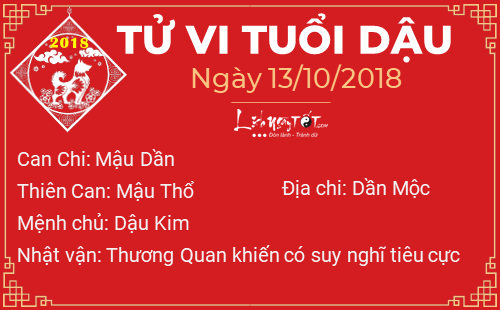 Tu vi 12 con giap - Tu vi ngay 13102018 - tuoi Dau