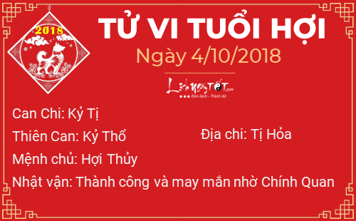 Tu vi 12 con giap - Tu vi ngay 04102018 - Tuoi Hoi