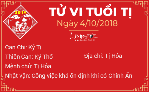 Tu vi 12 con giap - Tu vi ngay 04102018 - Tuoi ti