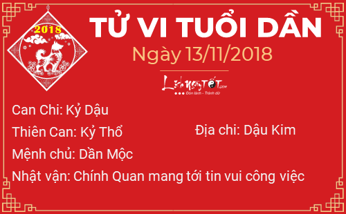 Tu vi 12 con giap - Tu vi ngay 13112018 - Tuoi Dan