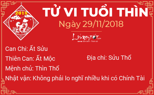 Tu vi 12 con giap - Tu vi ngay 29112018 - Tuoi Thin