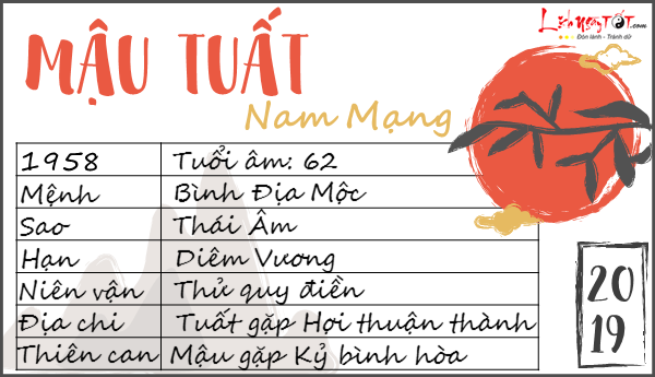 Tu vi 2019 tuoi Mau Tuat nam mang