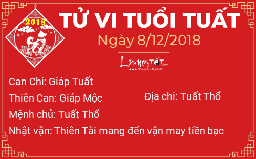 Tu vi 12 con giap - Tu vi ngay 08122018 - Tuoi Tuat