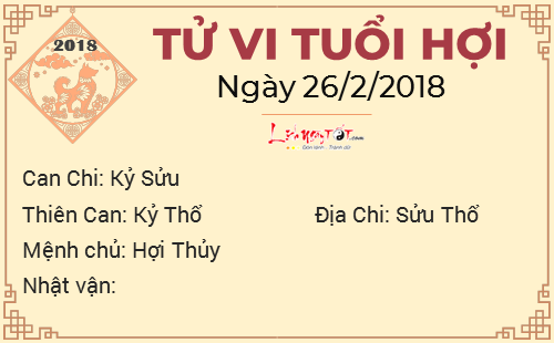 12tu vi hang ngay cua 12 con giap - tu vi ngay 26022018 tuoi hoi