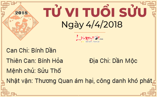 2tu vi hang ngay cua 12 con giap - tu vi ngay 04042018 tuoi suu