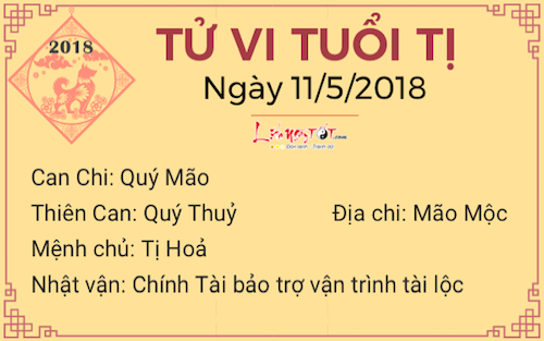 Tử vi ngày 1152018 tuổi Tị - Tử vi hàng ngày 12 con giáp Tử vi ngày 1152018 tuổi Tị - Tử vi hàng ngày 12 con giáp
