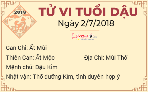 10tu vi hang ngay cua 12 con giap - tu vi ngay 02072018 tuoi dau