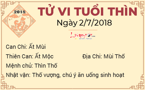 5tu vi hang ngay cua 12 con giap - tu vi ngay 02072018 tuoi thin