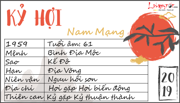 Tu vi 2019 tuoi Ky Hoi nam mang