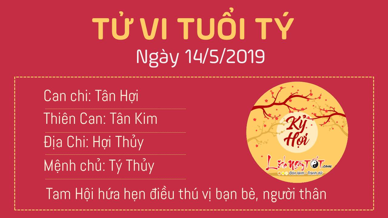 Tu vi 12 con giap - tu vi ngay 14052019 - tuoi Ty