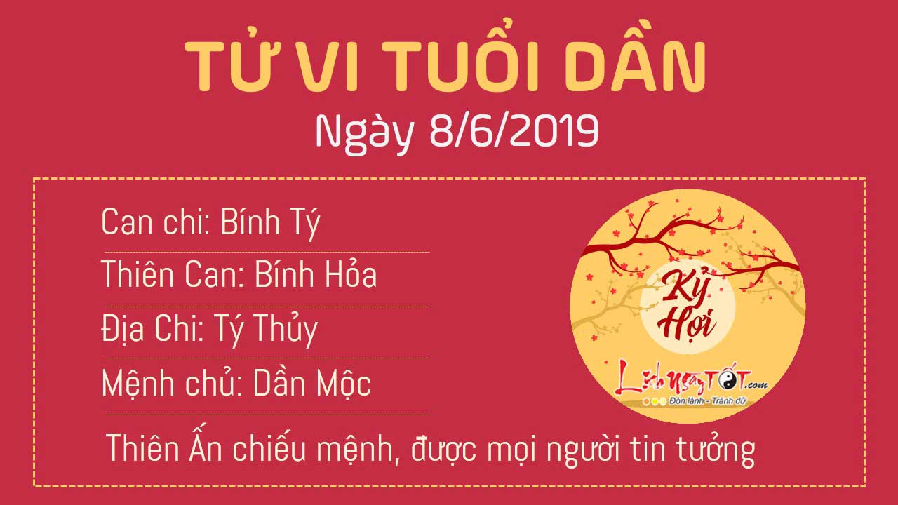 Tu vi thu 7 ngay 862019 - Dan