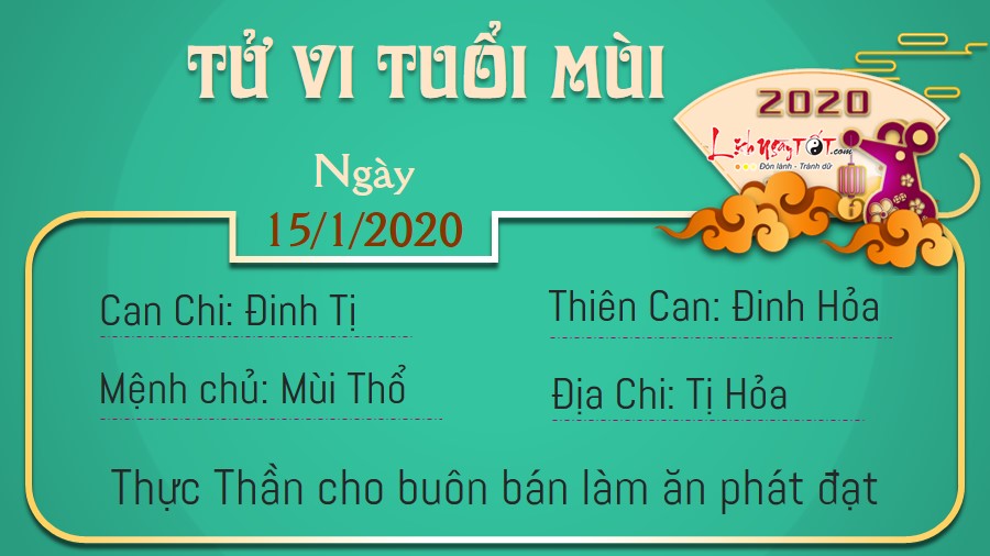 8tu vi hang ngay cua 12 con giap - tu vi ngay 15012020 tuoi