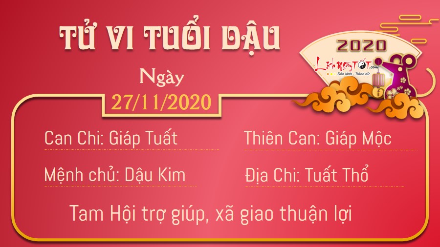 Tu vi hang ngay 27112020 - Dau