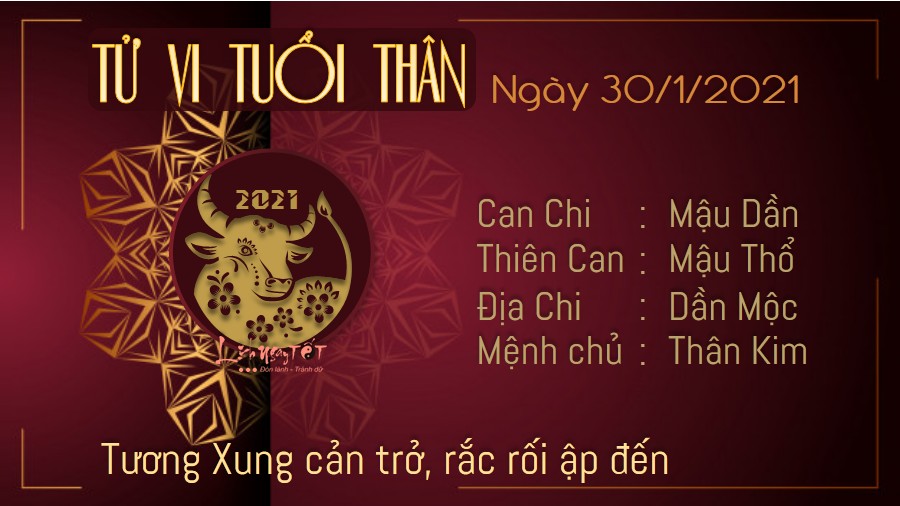 9 Tu vi hang ngay cua 12 con giap - tu vi ngay 3012021  tuoi Than