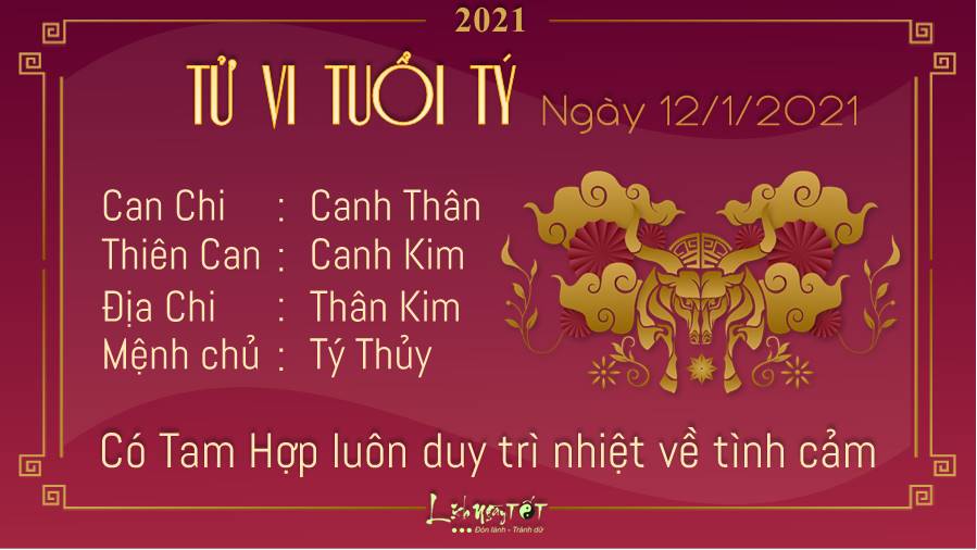 Tu vi hang ngay 12012021 - Tuoi Ty