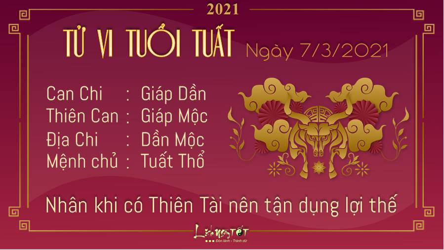 Tu vi 12 con giap ngay 07032021 - Tuoi Tuat