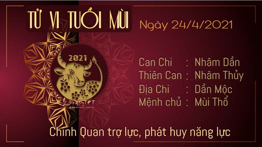 Tử vi hàng ngày 24/4/2021 tuổi Mùi