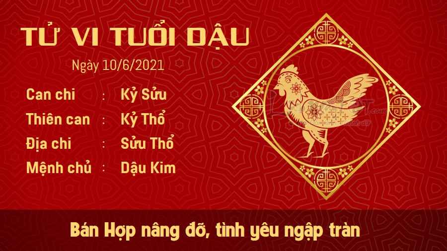 Tử vi hàng ngày 10/6/2021 tuổi Dậu