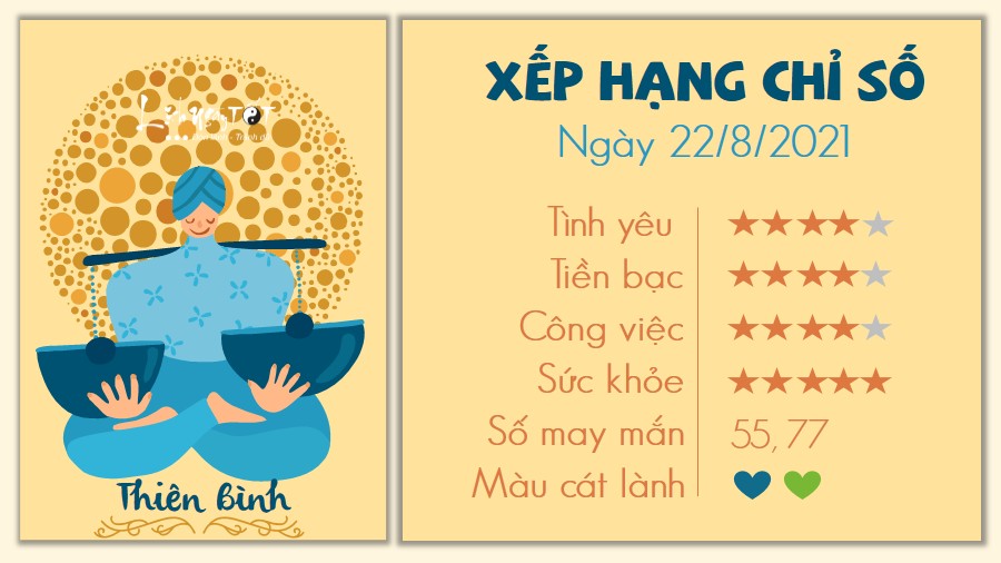 Tử vi hàng ngày 22/8/2021 Thiên Bình