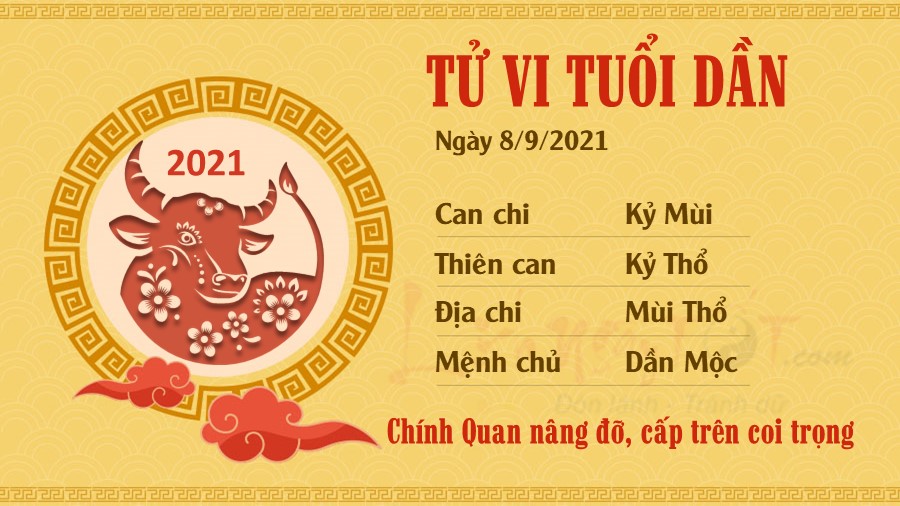 tử vi ngày 8/9/2021 của 12 con giáp - dần