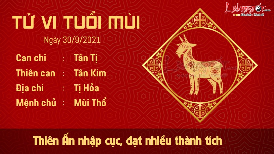 Tu vi ngay 30/9/2021 cua 12 con giap - Tuoi Mui