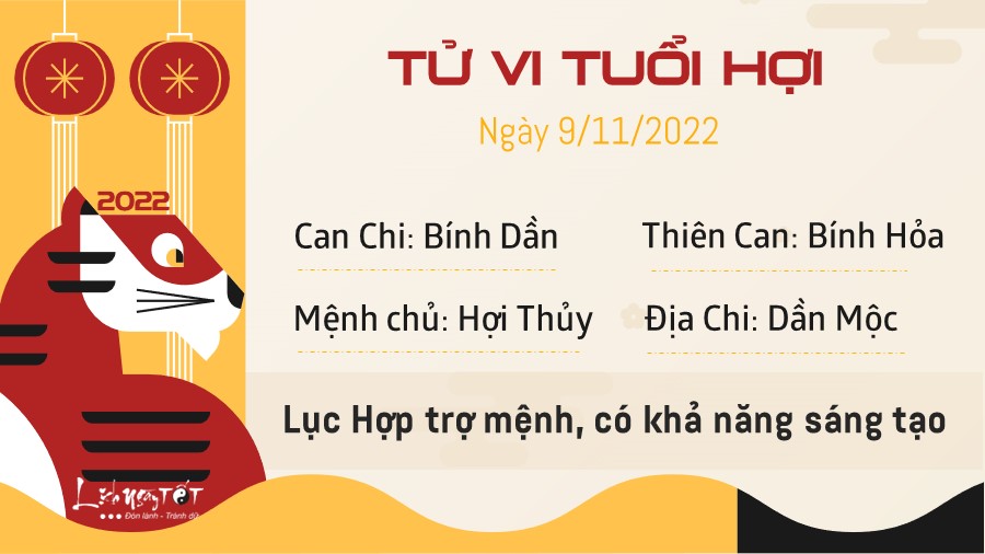 Tu vi ngay 9/11/2022 cua 12 con giap - Hoi