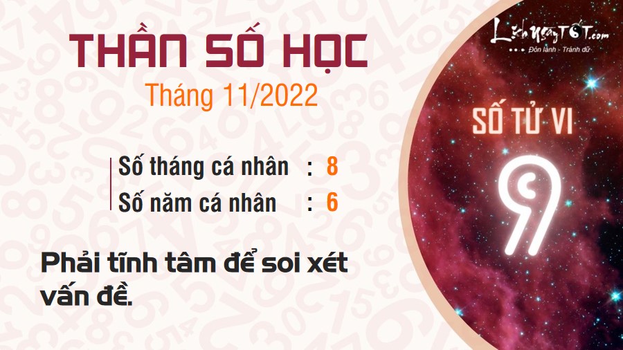 Boi Than so hoc thang 11/2022 - So tu vi 9