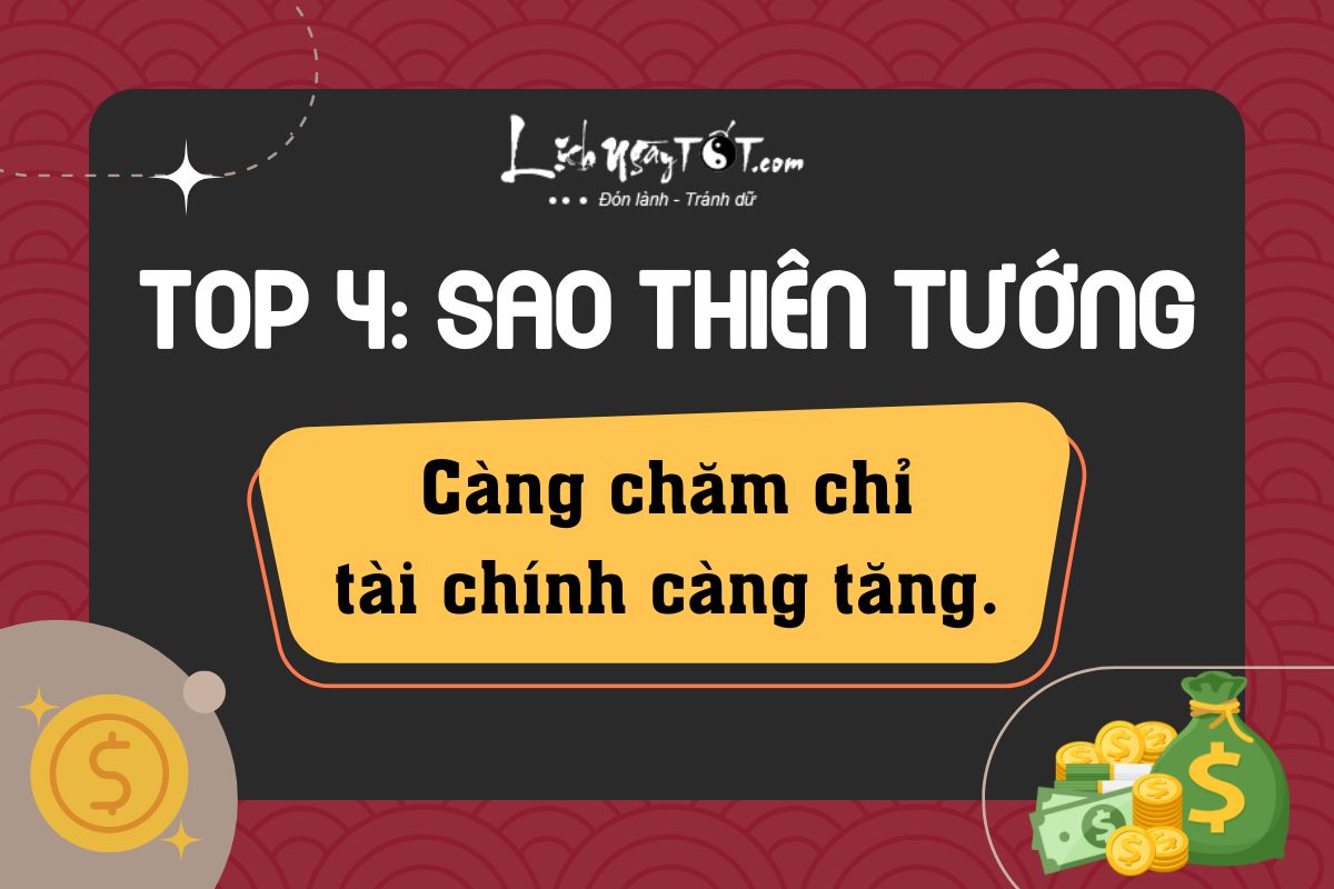 Chinh tinh phat tai nam 2023 - Sao Thien Tuong