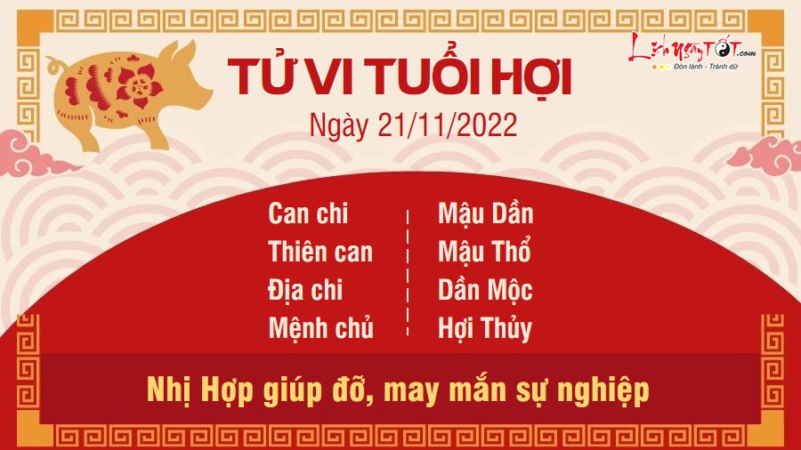 Tu vi hang ngay 21/11/2022 - Hoi