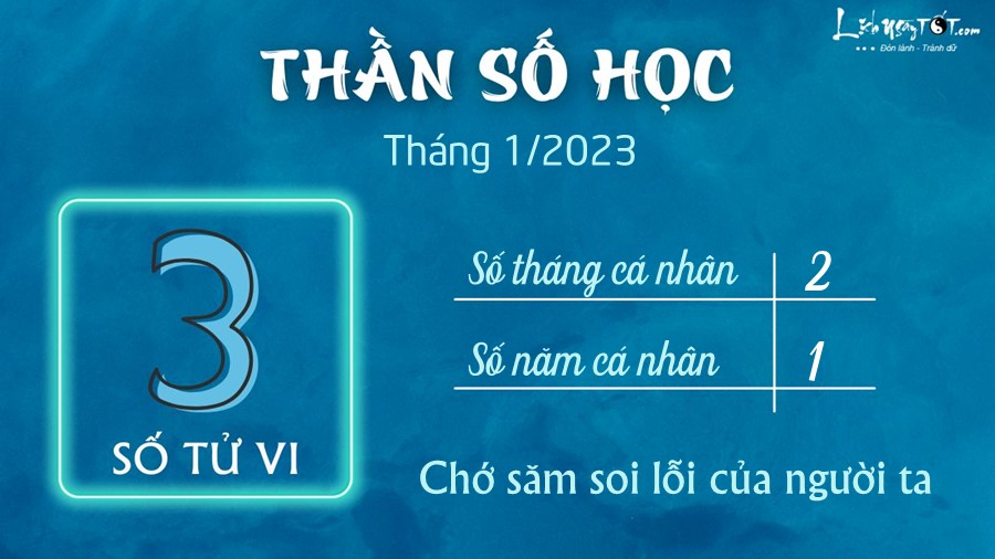 Boi than so hoc thang 1/2023 - So tu vi la 3