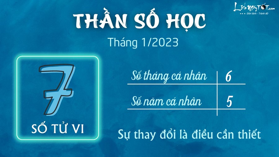Boi than so hoc thang 1/2023 - So tu vi la 7