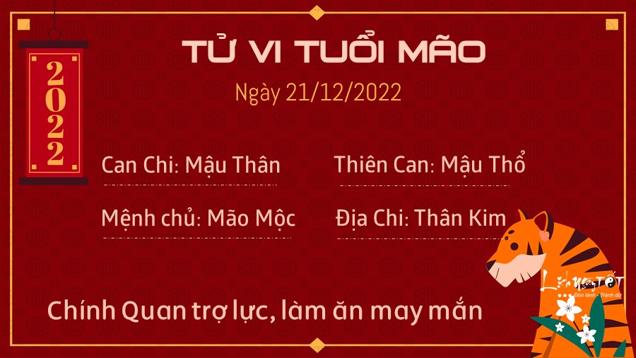 Tu vi hang ngay 21/12/2022 - Mao