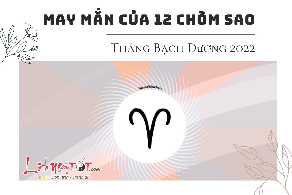 May man cua 12 chom sao thang Bach Duong 2022