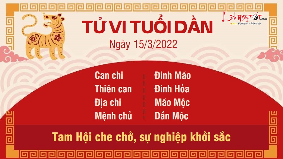 Tu vi ngay 15/3/2022 cua 12 con giap - Tuoi Dan