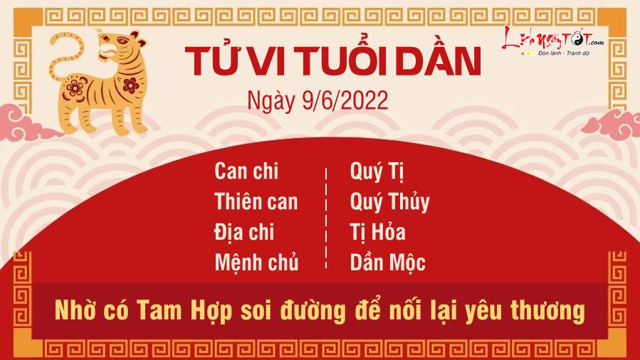 Tu vi ngay 9/6/2022 cua 12 con giap - tuoi Dan