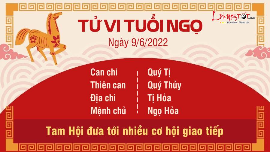 Tu vi ngay 9/6/2022 cua 12 con giap - tuoi Ngo