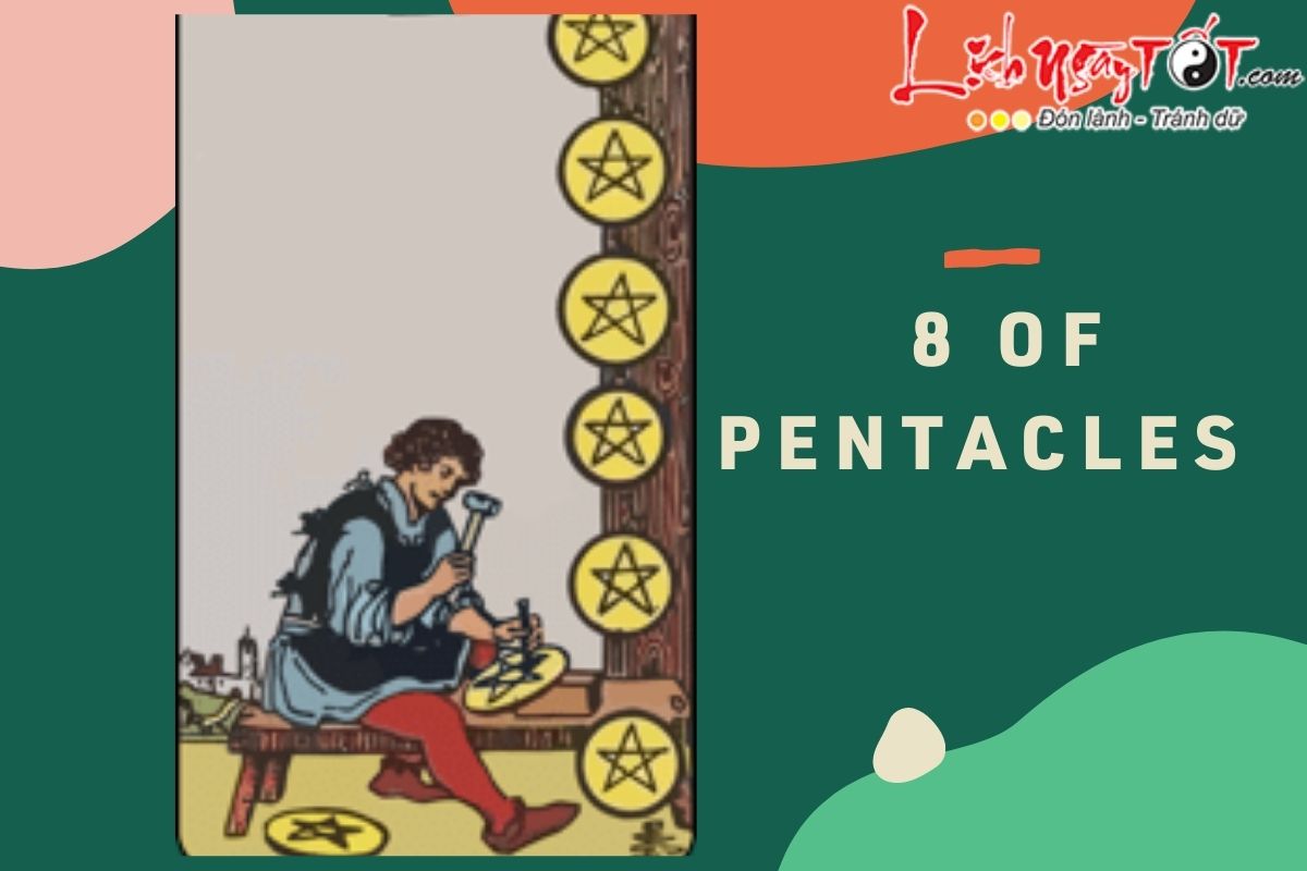 la bai 8 of Pentacles
