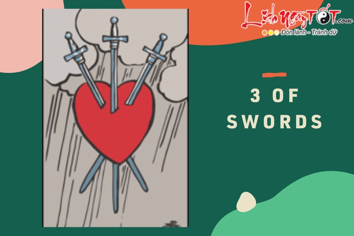 la bai 3 of Swords