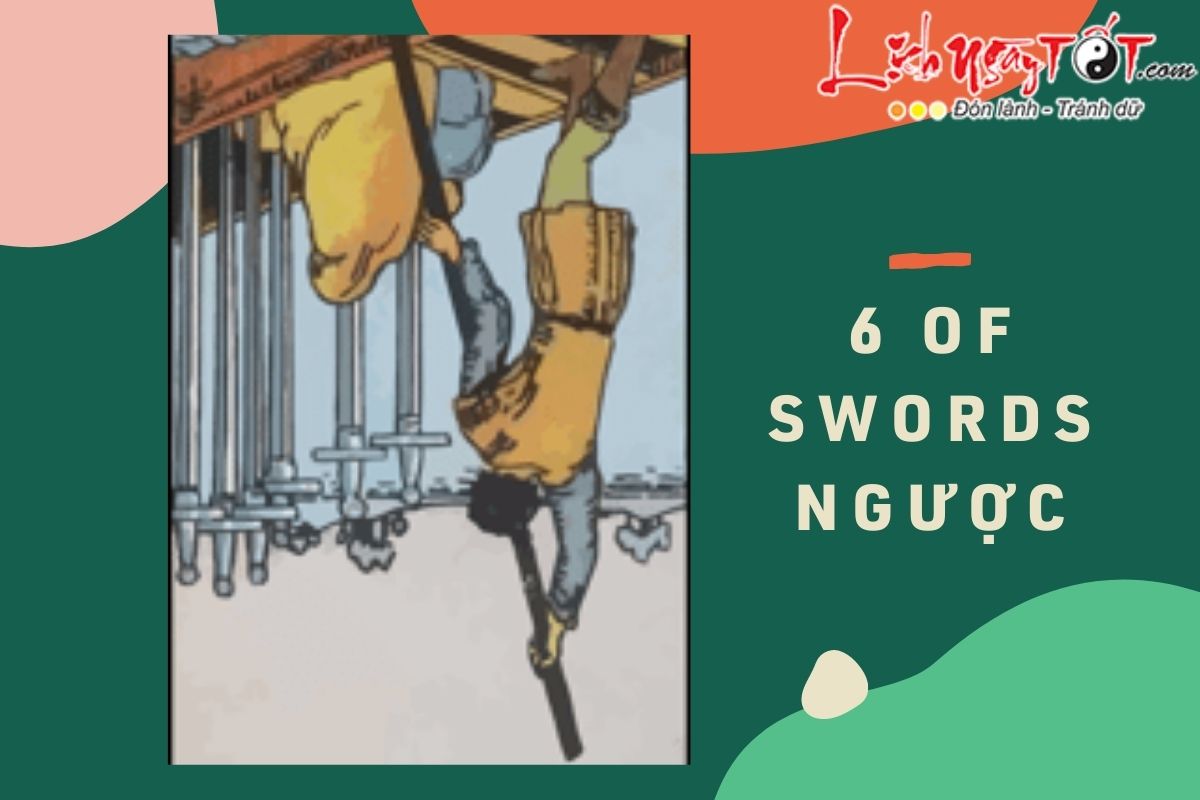 la bai 6 of Swords nguoc