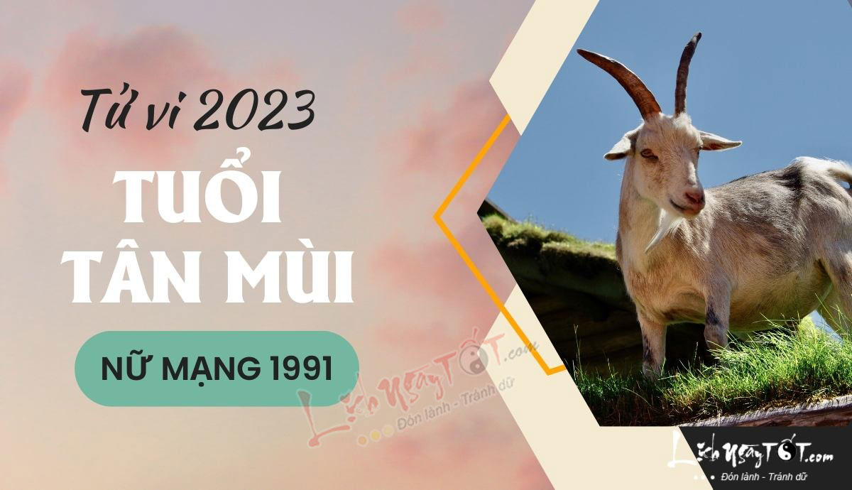 Tu vi 2023 tuoi Tan Mui nu mang - Tu vi tuoi Tan Mui nam 2023 nu mang