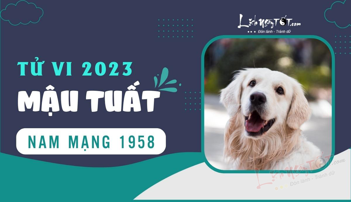 Tu vi 2023 tuoi Mau Tuat nam mang - Tu vi tuoi Mau Tuat nam 2023 nam mang