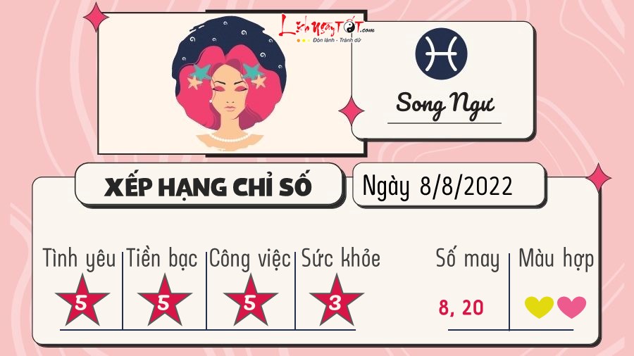 Tu vi hang ngay 8/8/2022 - Song Ngu