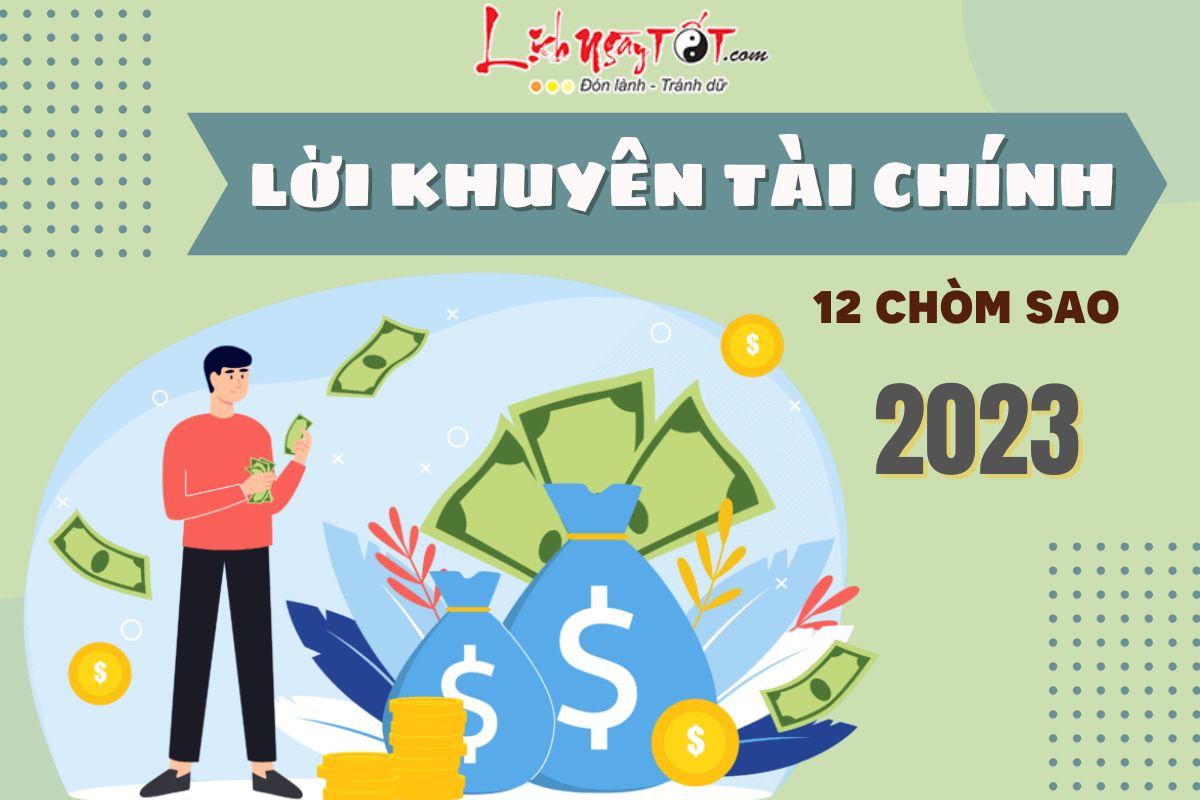 Loi khuyen tai chinh cho 12 chom sao nam 2023