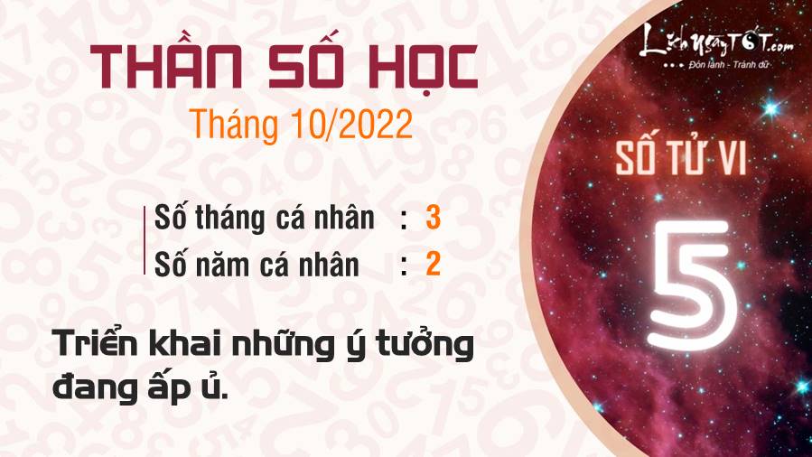 Boi Than so hoc thang 10/2022 - so tu vi 5