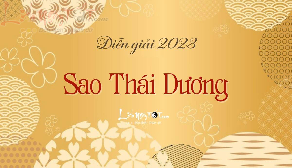 Sao han Thai Duong nam giới 2023