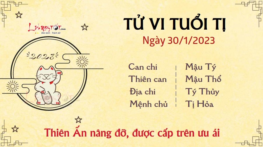 Tu vi hang ngay 30/1/2023 - Ti