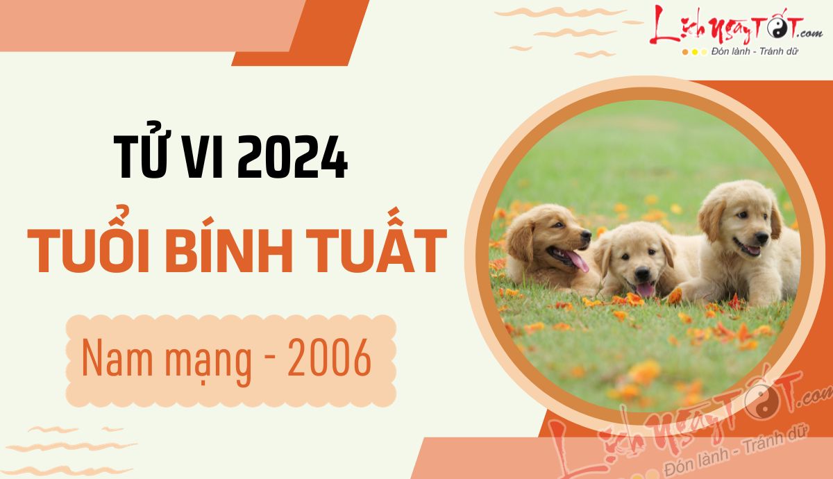 Tu vi 2024 tuoi Binh Tuat nam mang 2006